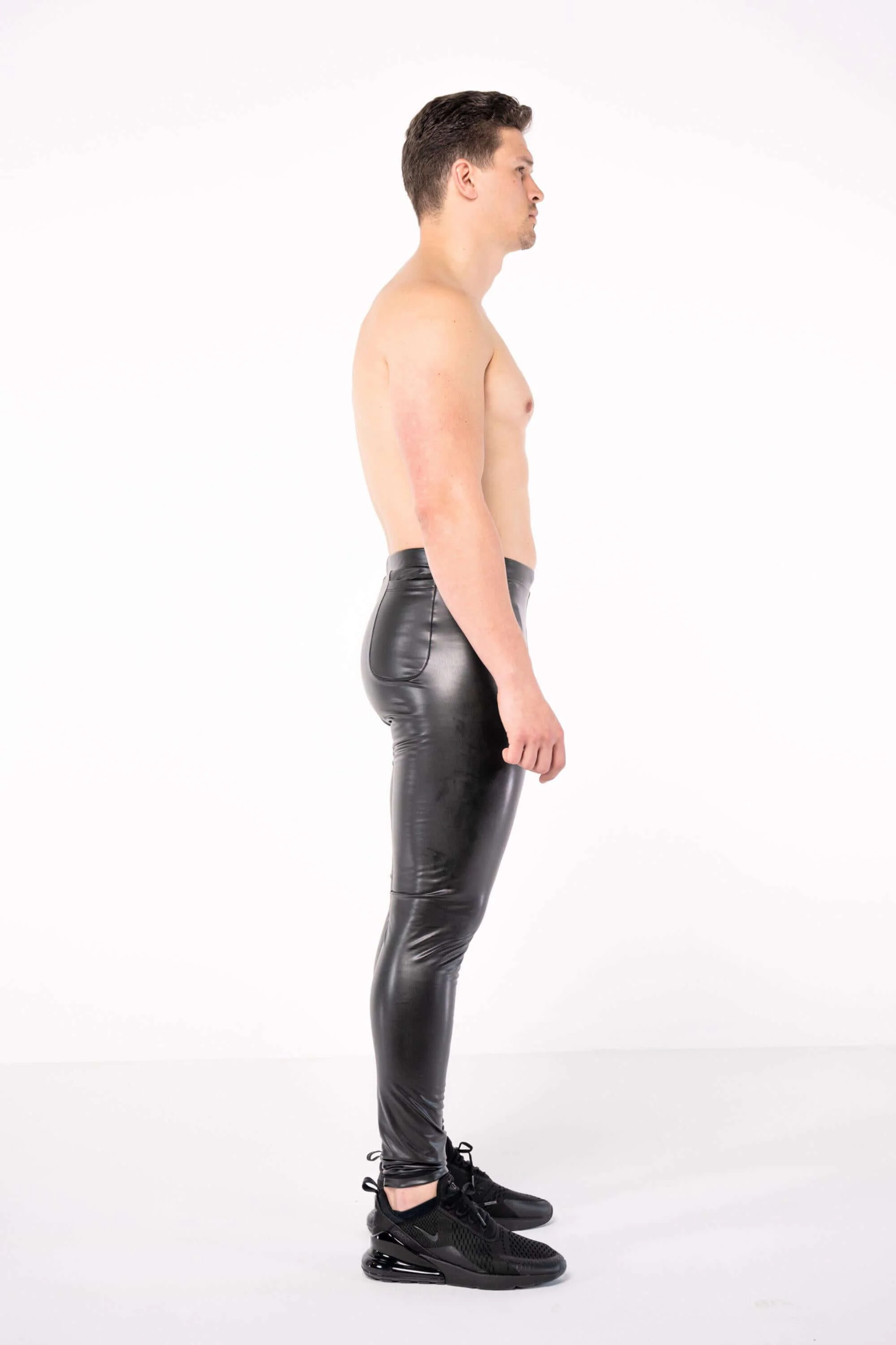 Berlin Faux Leather Meggings - Image 8