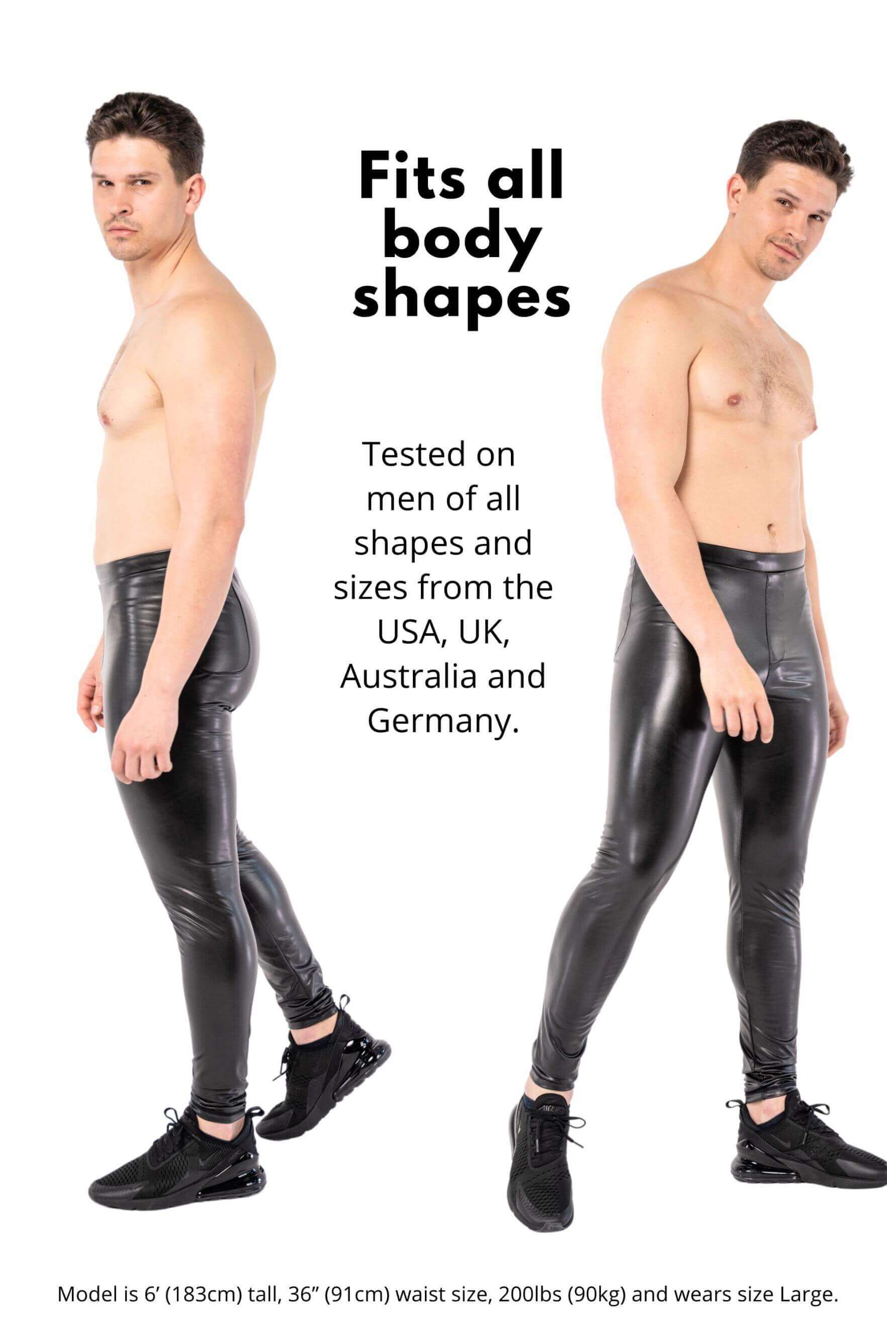 Berlin Faux Leather Meggings - Image 9