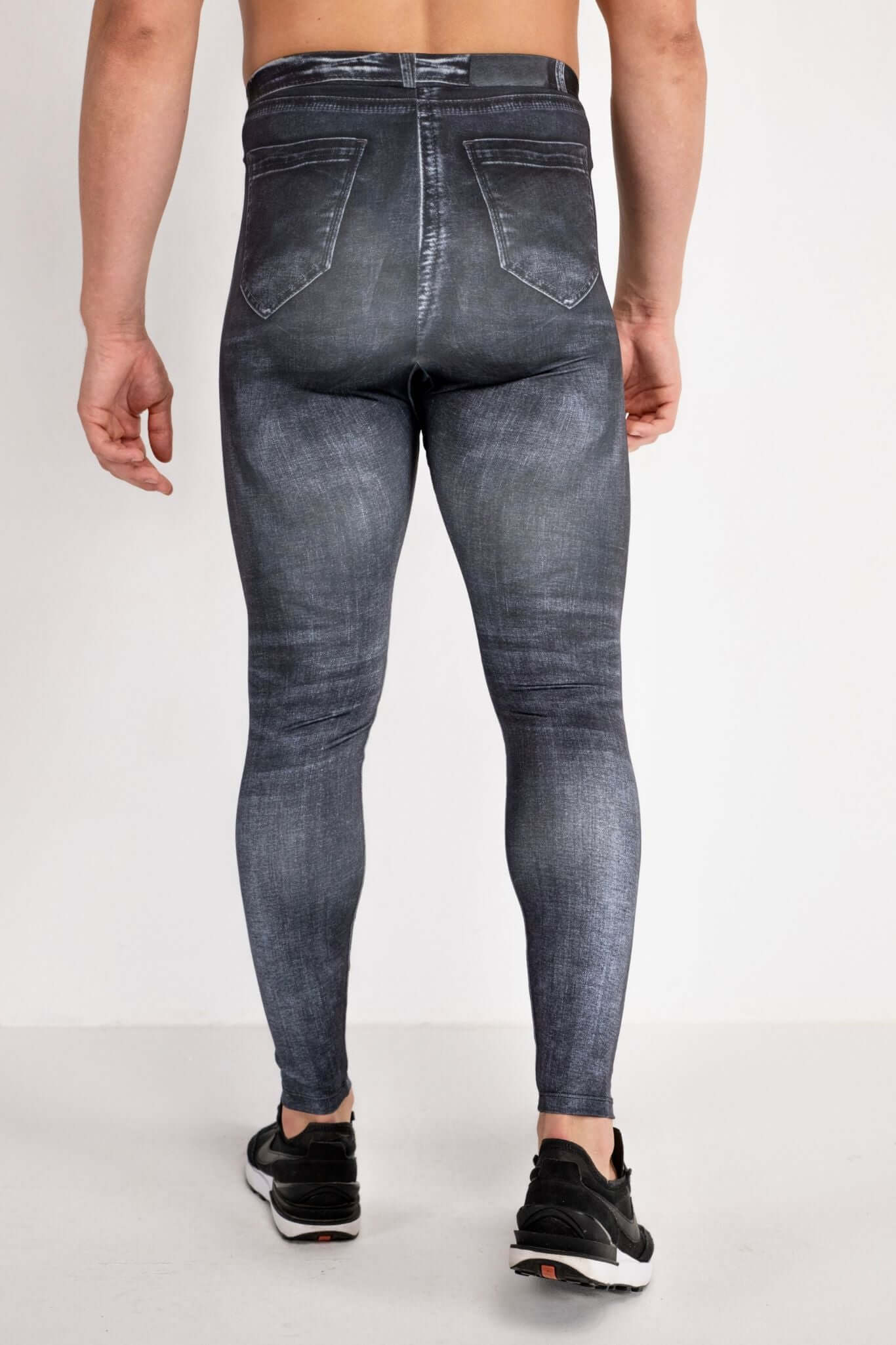 Black Jean Johnny Meggings - Image 5
