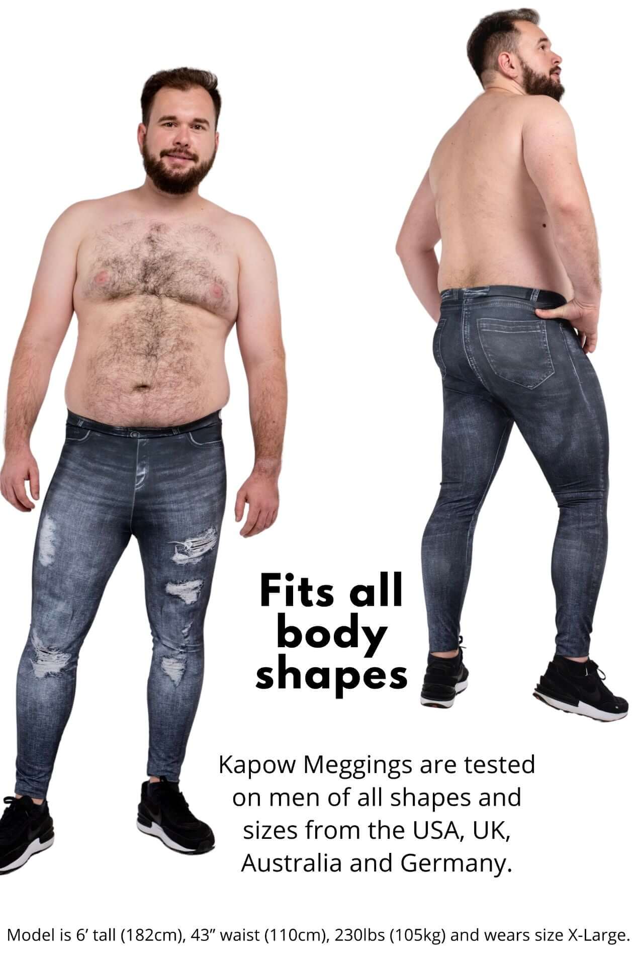 Black Jean Johnny Meggings - Image 9