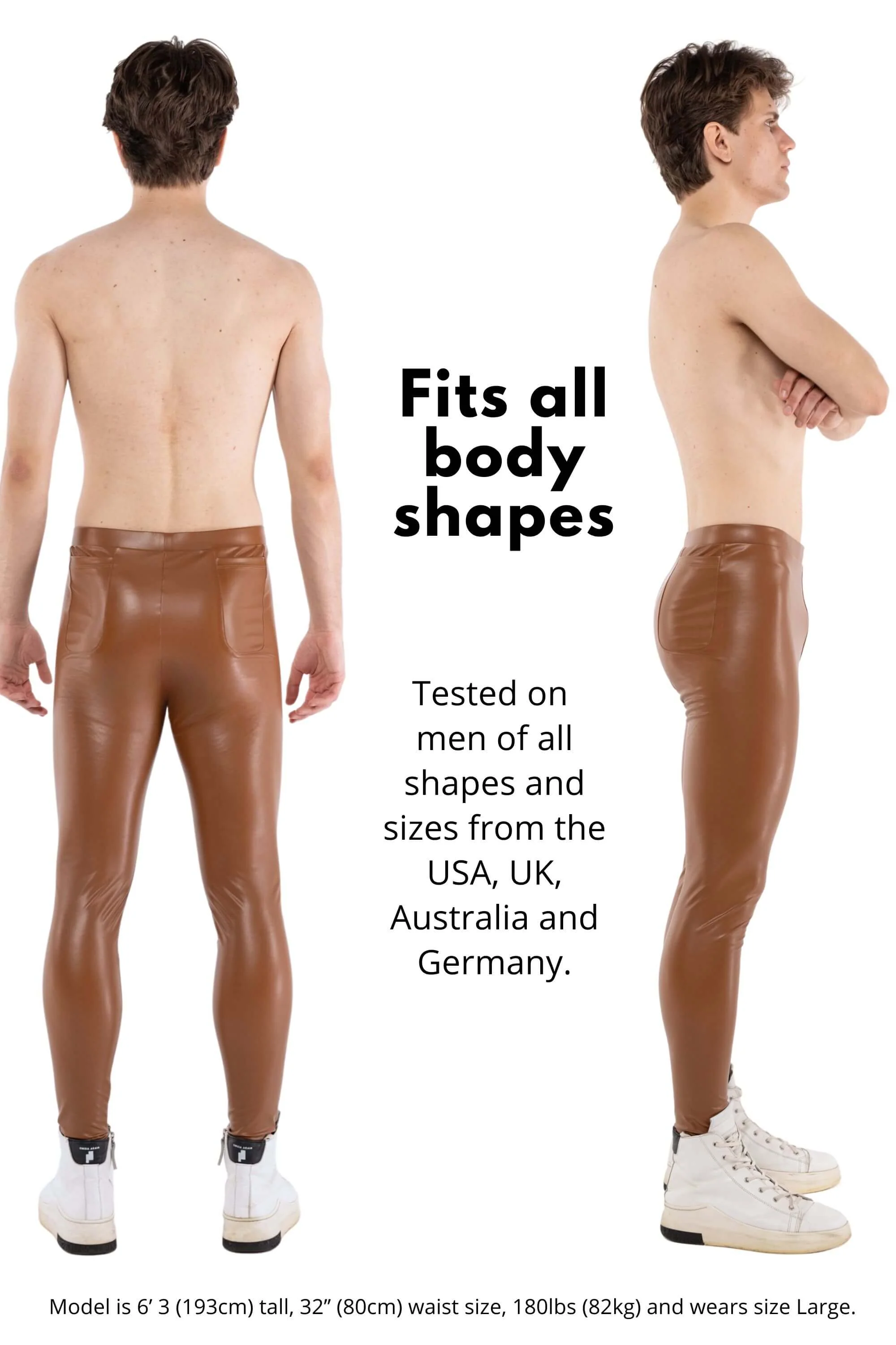 Cairo Faux Leather Meggings - Image 10