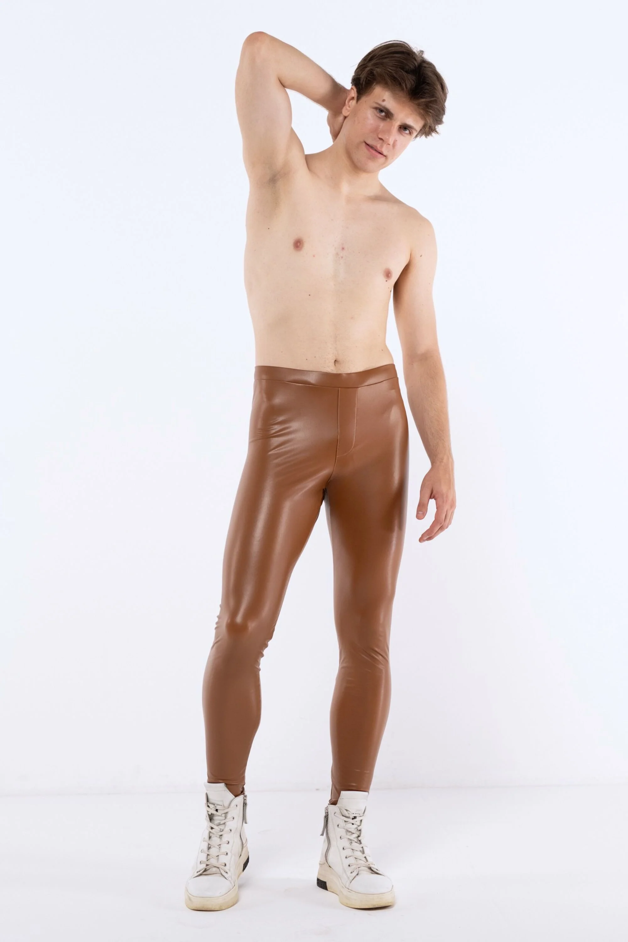 Cairo Faux Leather Meggings - Image 4