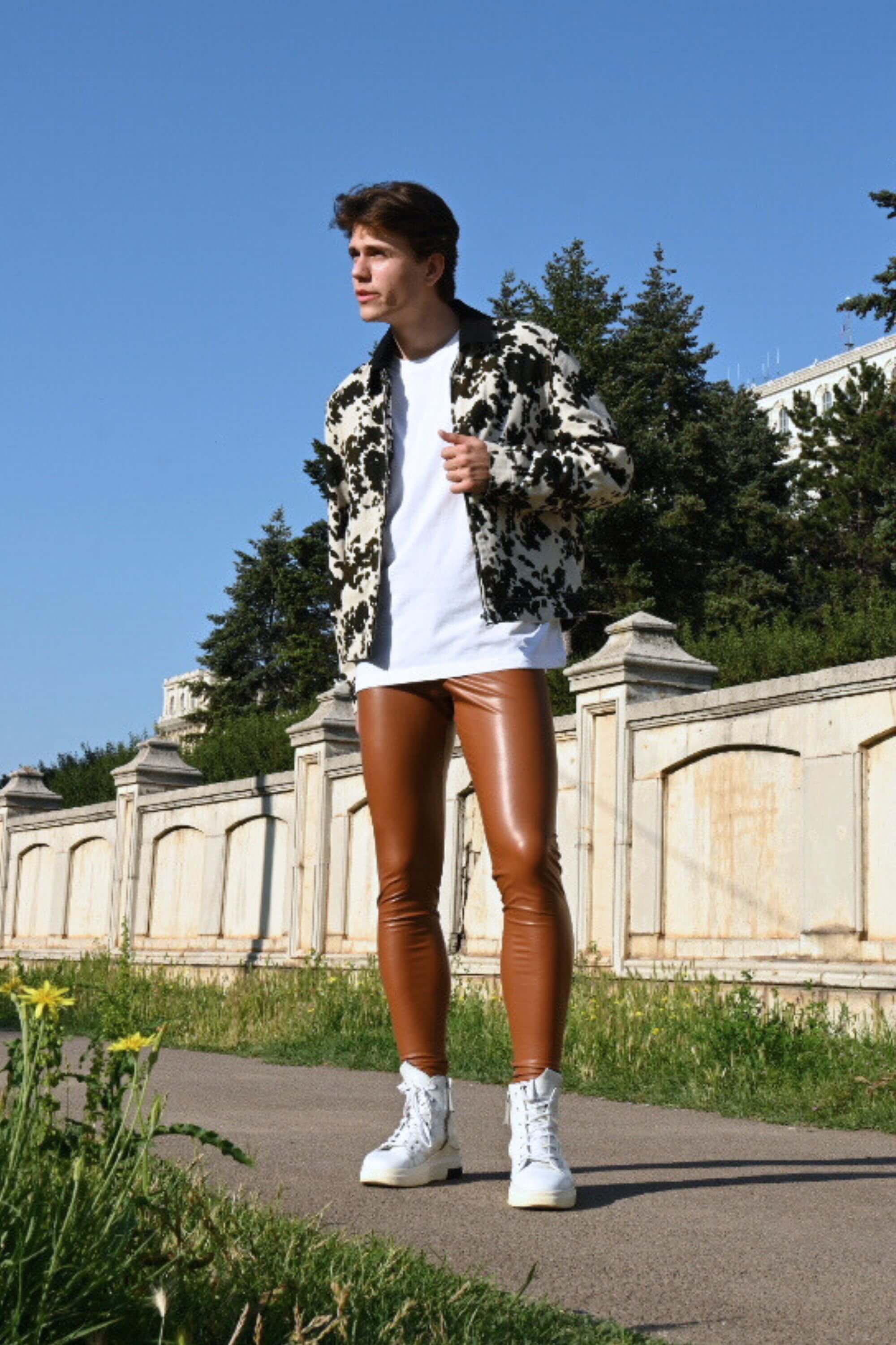 Cairo Faux Leather Meggings - Image 7