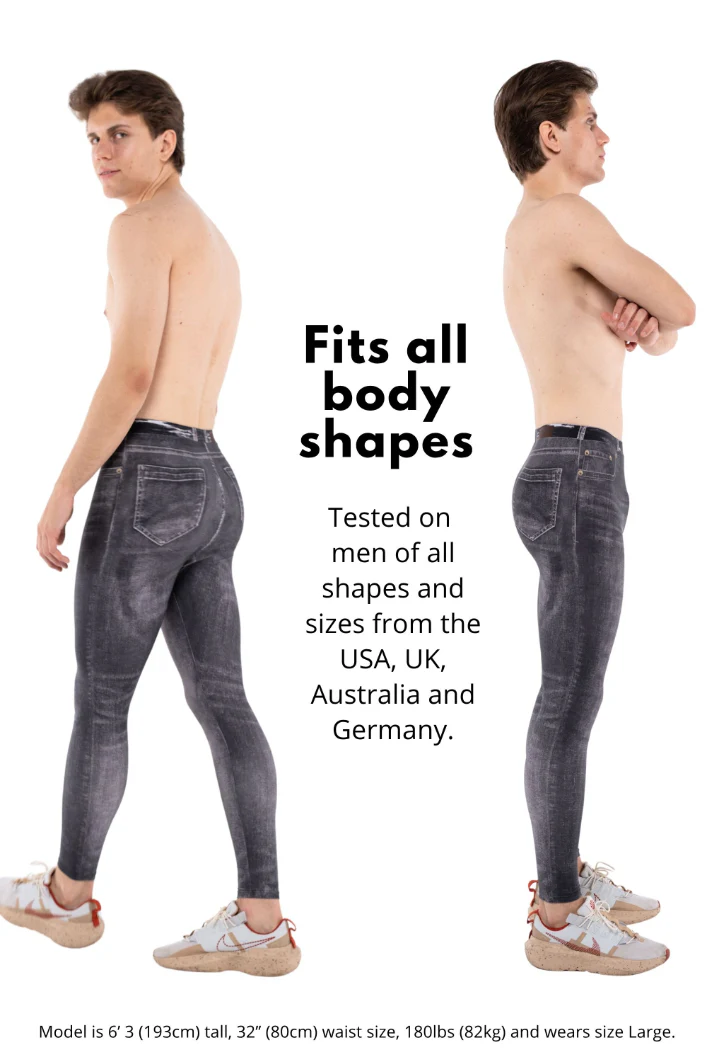 Dark Denim Dave Meggings - Image 10