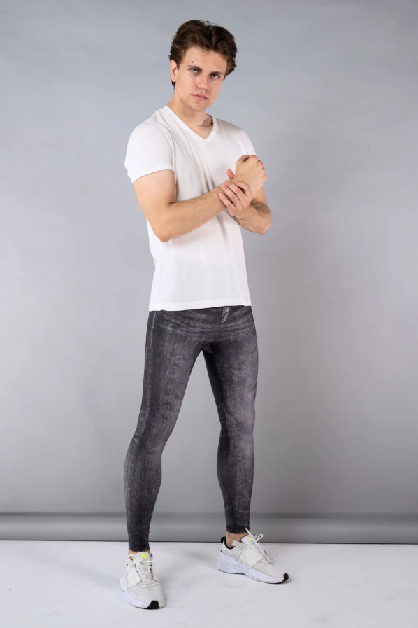 Dark Denim Dave Meggings - Image 3
