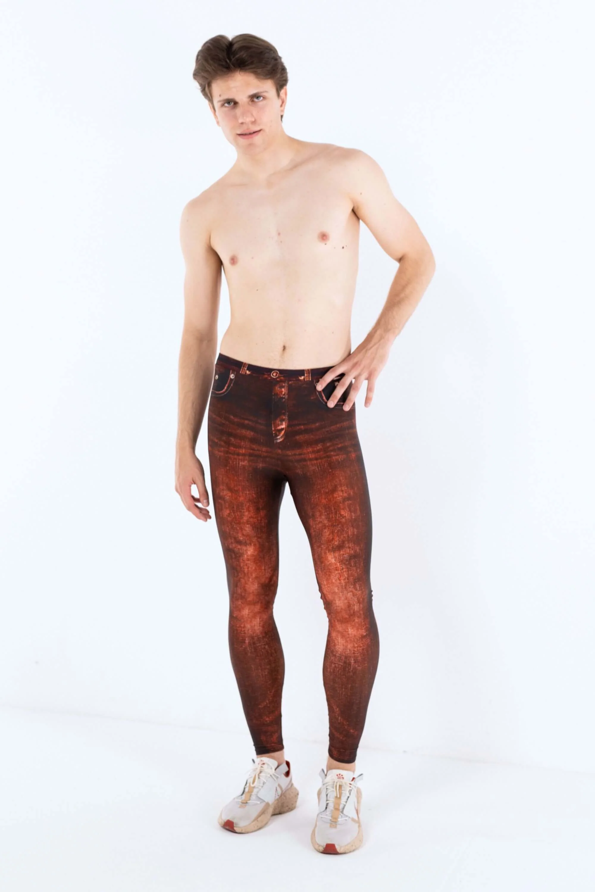 Rust Jean Ringo Meggings - Image 2