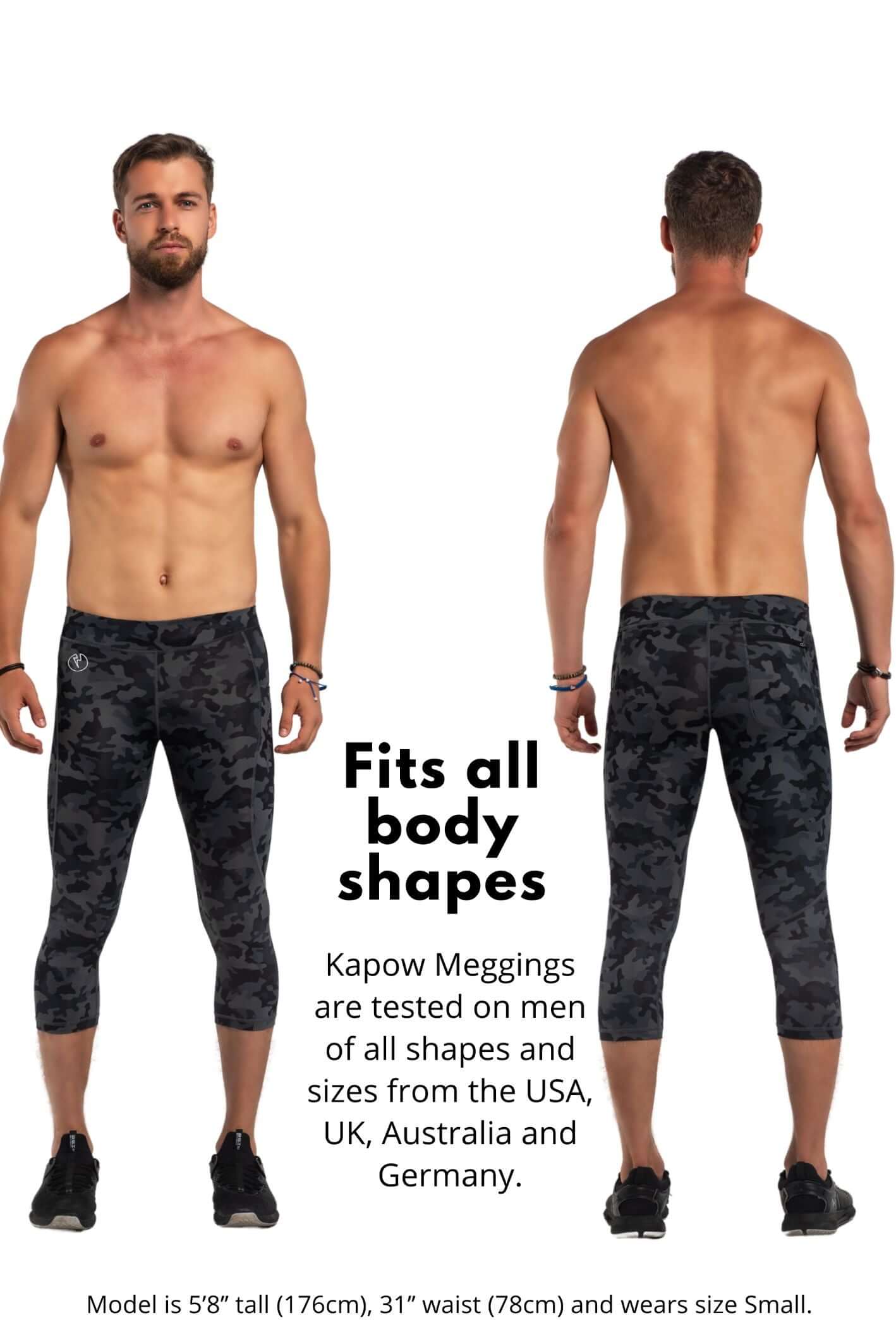 Stealth Camo Recycled 3/4 Meggings - Image 12
