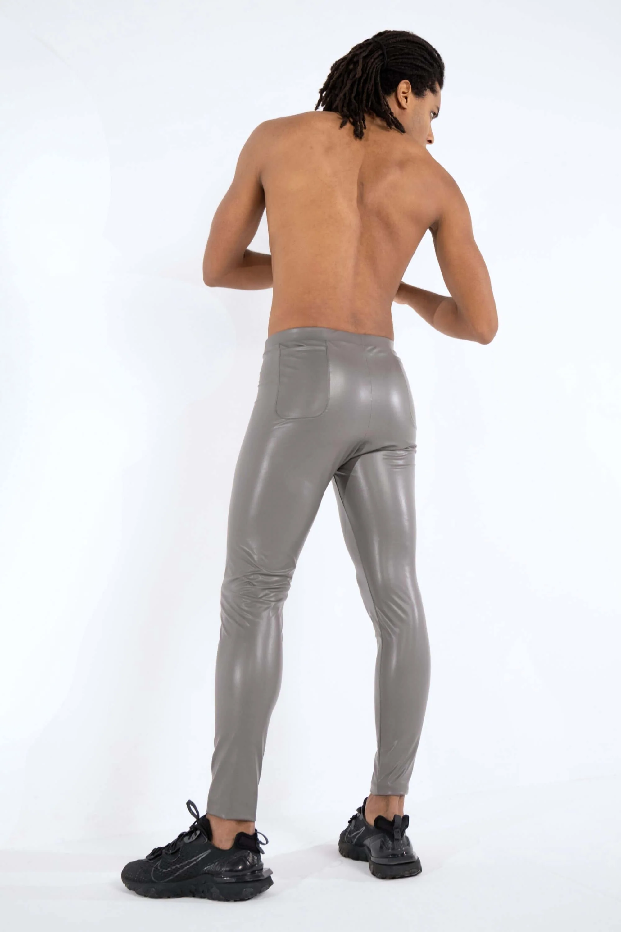 Vienna Faux Leather Meggings - Image 4
